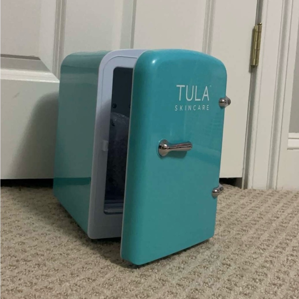 Tula Skincare Mini Fridge in Teal